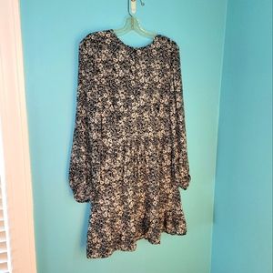Banana Republic Black and White Floral Mini Dress